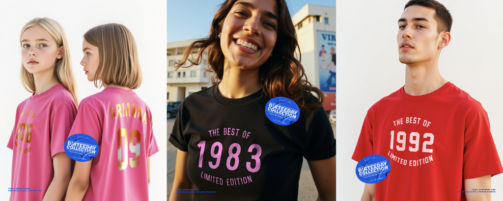 Birteeday: la maglietta personalizzata di compleanno che fa festa con te!