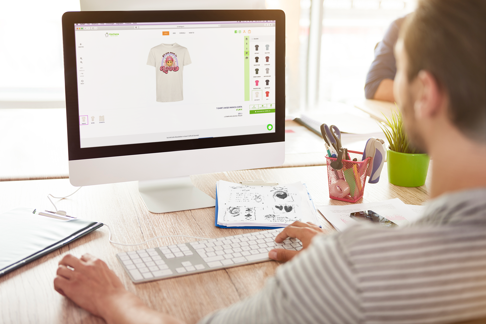 T-Shirt Personalizzata Sommelier | Le Formiche di Fabio Vettori