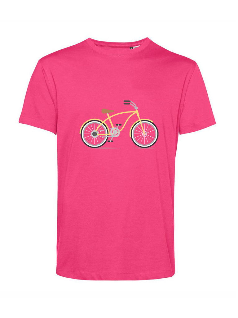 Maglietta rosa con bicicletta