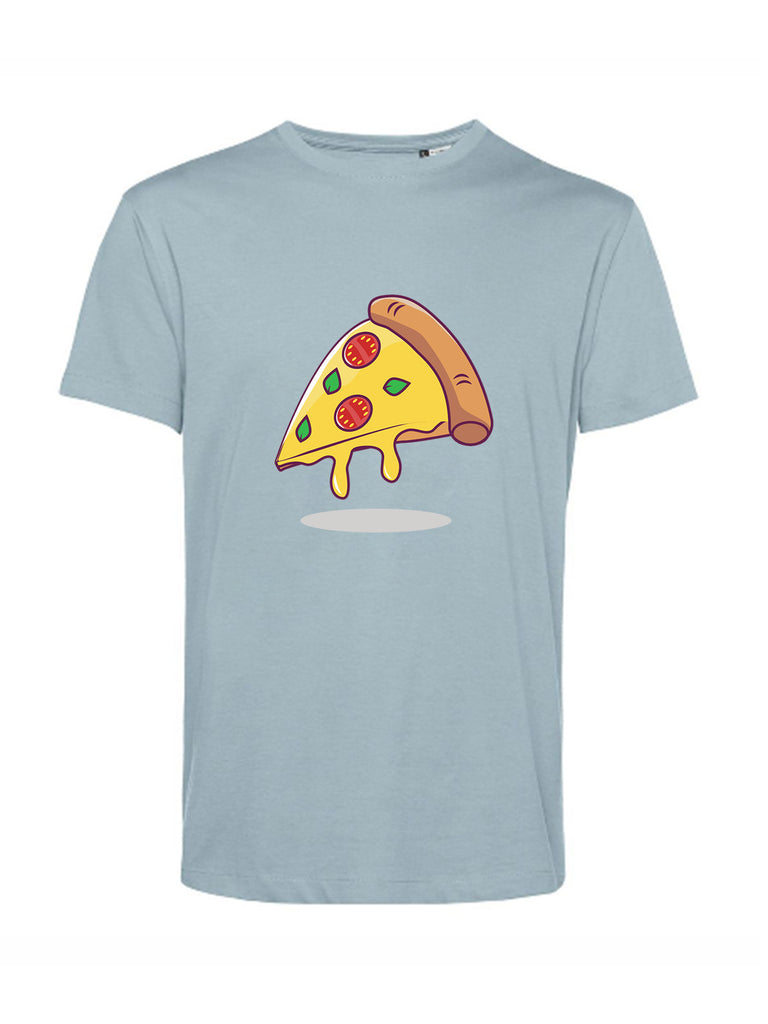 Maglietta grigia con disegno pizza